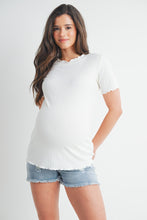 Load image into Gallery viewer, Willa White Maternity Top
