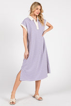 Load image into Gallery viewer, Peppa Purple Stripe Dress
