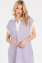 Load image into Gallery viewer, Peppa Purple Stripe Dress
