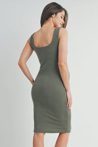 Ryan Ribbed Fitted Tank Dress