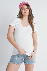 Harlee Basic V-Neck Top