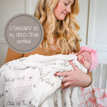 Load image into Gallery viewer, Child of God Baby Muslin Swaddle Blanket
