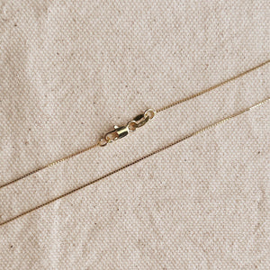 18k Gold Filled Box Chain Very Thin 0.5mm Jewelry Components