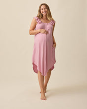 Load image into Gallery viewer, Ruffle Strap Labor &amp; Delivery Gown
