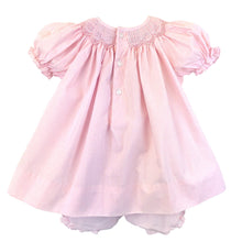 Load image into Gallery viewer, Bishop Zig-Zag Pearl Smocked Dress
