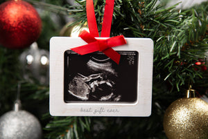 Best Gift Ever Sonogram Christmas Picture Ornament