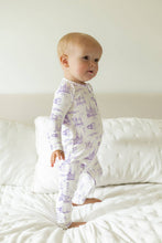 Load image into Gallery viewer, Lavender Toile Double Zipper Bamboo Sleeper
