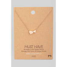 Load image into Gallery viewer, Mini Double Heart Pendant Necklace
