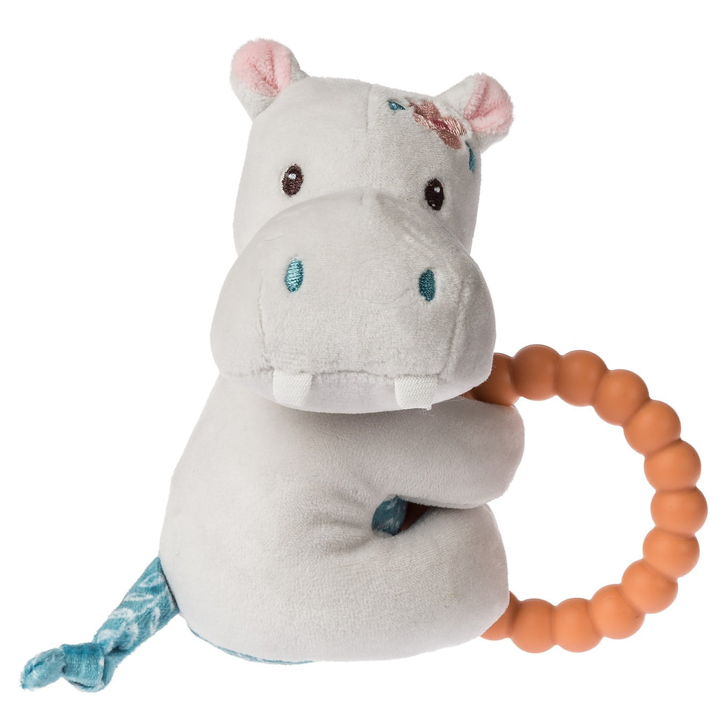 Jewel Hippo Teether Rattle – 6″