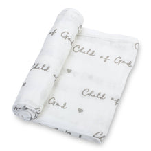 Load image into Gallery viewer, Child of God Baby Muslin Swaddle Blanket
