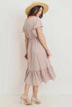 Load image into Gallery viewer, Flutter Sleeve V-Neck Maternity Ruffle Midi Dress

