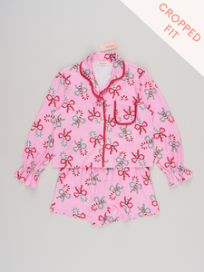 Mom & Me Candy Cane Cutie Cropped Pajamas