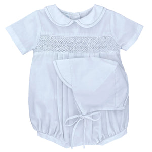 Petit Ami Romper with Smocking #5458