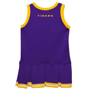 LSU Tigers Game Day Purple Sleeveless Cheerleader Dress