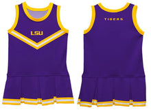 Load image into Gallery viewer, LSU Tigers Game Day Purple Sleeveless Cheerleader Dress
