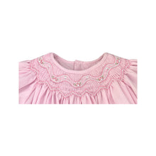 Load image into Gallery viewer, Bishop Zig-Zag Pearl Smocked Dress
