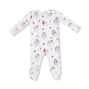 Vintage Santas 2 Way Zipper Footie