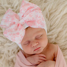 Load image into Gallery viewer, Toile Floral Newborn Hospital Hat (2 Colors!)
