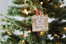 Load image into Gallery viewer, My First Christmas Holiday Wooden Picture Frame Ornament
