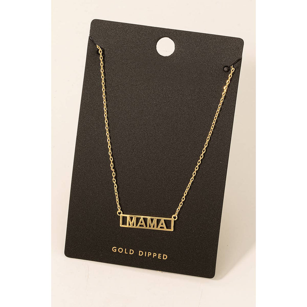 Mama Box Logo Necklace