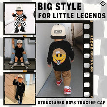 Load image into Gallery viewer, Kids/Baby Two Tone Vintage Cap - Bubba (Black/Beige)

