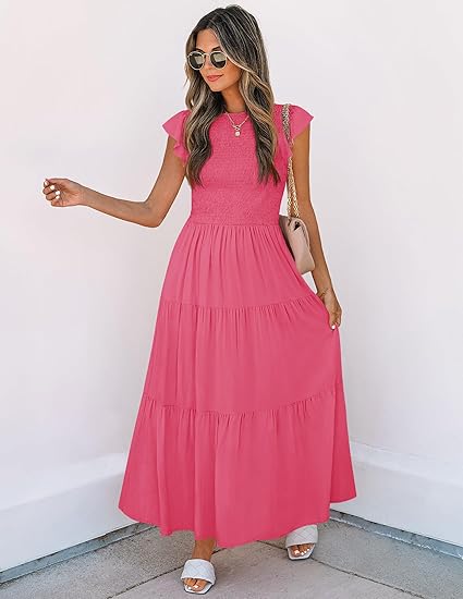 Naomi Smocked Midi