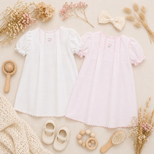 Load image into Gallery viewer, Flower Embroidered Heirloom Daygown
