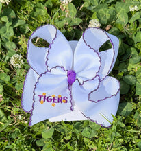 Load image into Gallery viewer, Tigers Embroidered Moonstitch Bow
