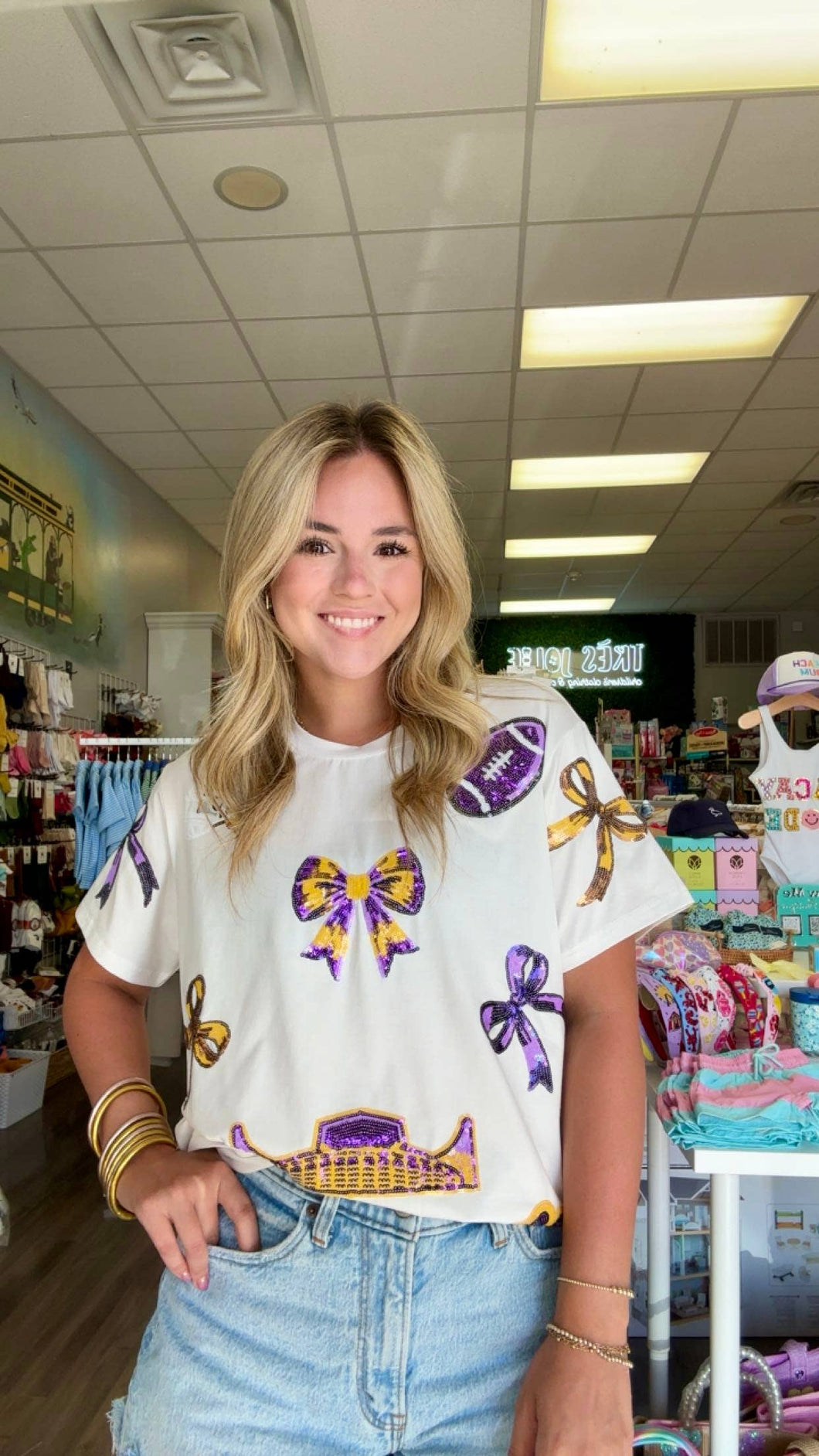 GameDay Bowiful Sequin Shirt (Kids & Adult Sizes!)