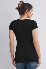 Load image into Gallery viewer, Ribbed Sweetheart-Neckline Maternity Top
