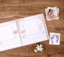 Load image into Gallery viewer, Wildflower Meadow Luxury First Year Baby Memory Book
