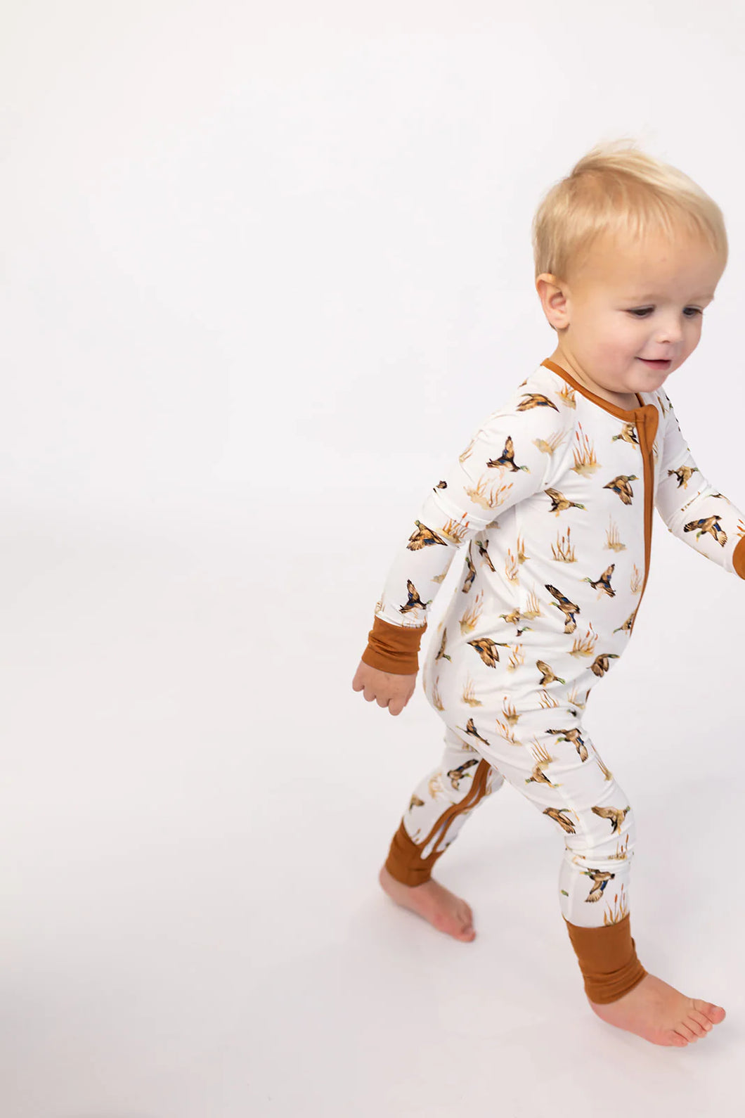 Ducks Double Zipper Pajamas