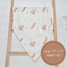 Load image into Gallery viewer, Gone Fishing Baby Muslin Cotton Blanket
