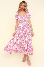 Load image into Gallery viewer, Faith Sweetheart Neck Bustier Floral Tiered Summer Dress
