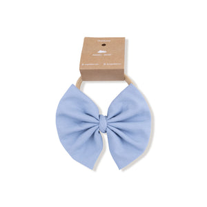 Soft Chambray Big Bow Headband