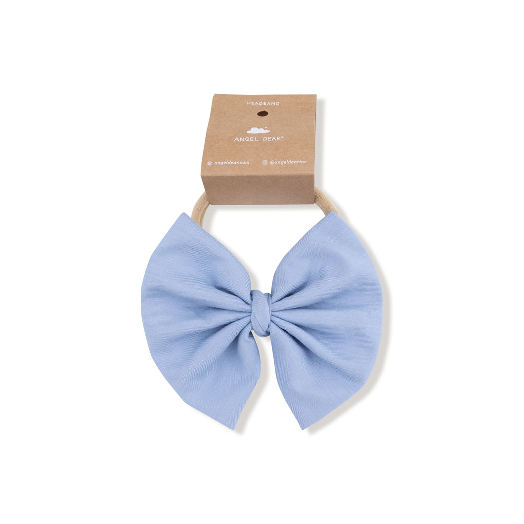 Soft Chambray Big Bow Headband