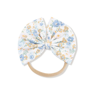 Sweet Rose Calico Big Bow Headband