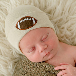 Football Patch Newborn Hat (2 Colors!)