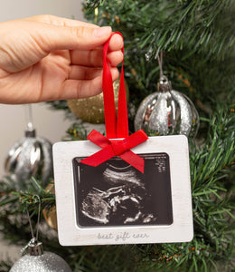 Best Gift Ever Sonogram Christmas Picture Ornament