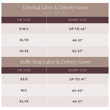 Load image into Gallery viewer, Ruffle Strap Labor &amp; Delivery Gown
