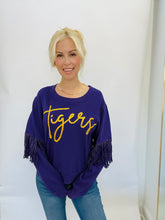 Load image into Gallery viewer, LSU Fringed Sweatshirt
