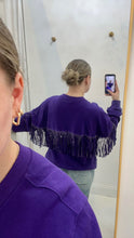 Load image into Gallery viewer, LSU Fringed Sweatshirt
