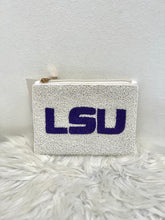 Load image into Gallery viewer, LSU Beaded Coin Purse
