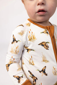 Ducks Double Zipper Pajamas