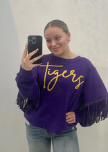 Load image into Gallery viewer, LSU Fringed Sweatshirt
