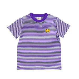 Fan Zone Crew Tee - Purple with Tiger