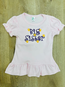 Big Sister Tiger Paws Shirt