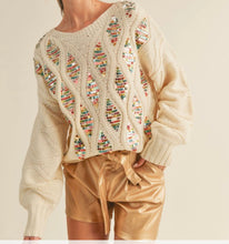 Load image into Gallery viewer, Colorful Sequin Sweater
