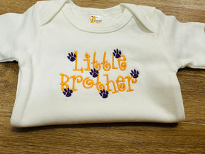 Little Brother Tiger Paws Onesie