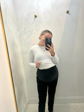 Load image into Gallery viewer, Velvet Black Maternity Leggings
